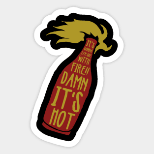 Molotov Explode Sticker